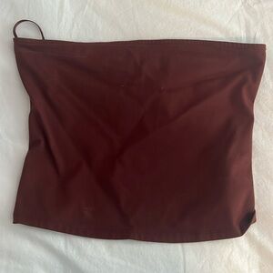 Dark brown tube top